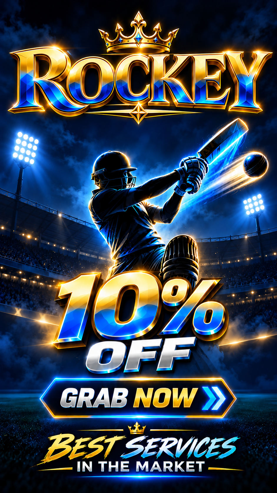Rockey — 10% off. Grab now for the best services in the market.